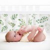 Sweet Jojo Designs + BreathableBaby Breathable Mesh Crib Liner Boy or Girl Gender Neutral Unisex Botanical Green and White - 3 of 4
