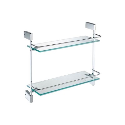 KubeBath Aqua Fino by KubeBath Double Glass Shelve