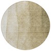 Taupe Beige And Ivory Ombre Washable Indoor Outdoor Area Rug - 4 of 4