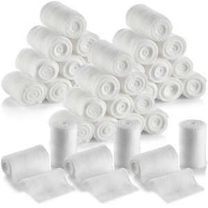 MEDca Medical Grade Gauze Bandage Rolls - Stretch Bandage Wrapping for Dressing all Types of Wounds and First Aid Kits - 1 of 4