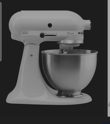 KitchenAid® Classic™ Series 4.5 Quart Tilt-Head Stand Mixer, White, K45SS 