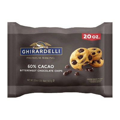 GHIRARDELLI Premium Baking 60% Cacao Bittersweet Chocolate Chips - 20oz
