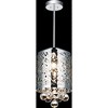 CWI Lighting Eternity 1 Light Drum Shade Mini Pendant With Chrome Finish - 3 of 4