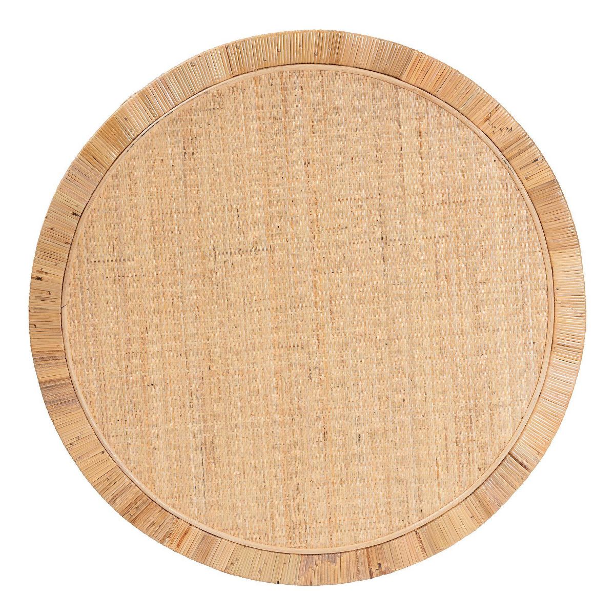 bali & pari Kalimantan Rattan and Mahogany Wood Coffee Table Light Honey - thumbnail 5