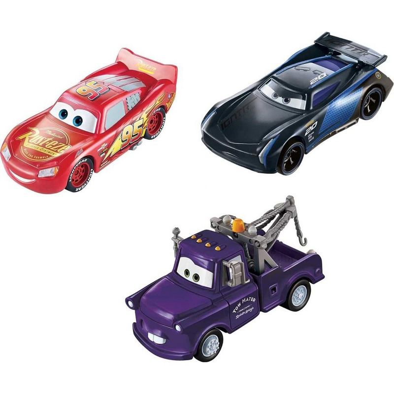 Mattel Disney Pixar Cars Toys, Color Changers 3-Pack Vehicles, 1 of 2