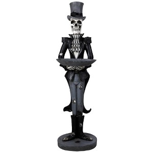 Northlight Skeleton Butler Holding Tray Halloween Figure - 4.5' - 1 of 4