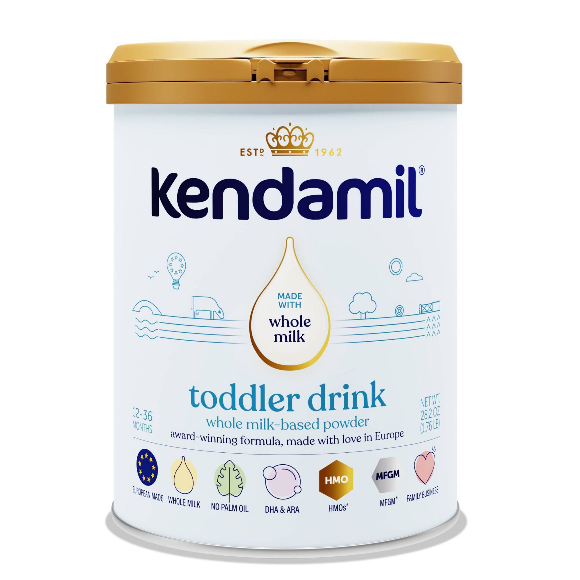 Kendamil Classic Toddler Powder Formula - 28.2oz: Brain Development, Growth Support, Immune System Support, Easy to Digest