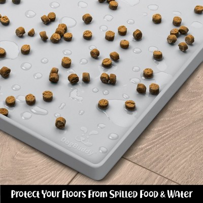 Large Mist Silicone Waterproof Dog Food Mat with Raised Edges