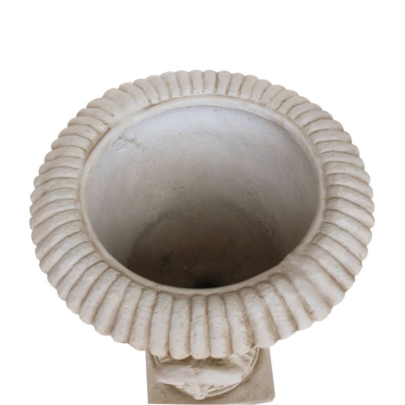 28&#34; Wide Planter Adonis Lightweight Concrete Patio Urn White - Christopher Knight Home, 6 of 7