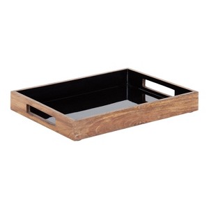 Kate and Laurel Ehrens Tray, 13x17, Natural and Black - 1 of 4