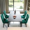 NicBex Velvet Dining Chairs Set of 2,Upholstered Armless Kitchen Chairs with Wood Legs Nailhead Trim for Dining Room,Living Room,Kitchen - 4 of 4