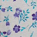 heather grey pretty floral