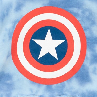 captain america / blue tie dye