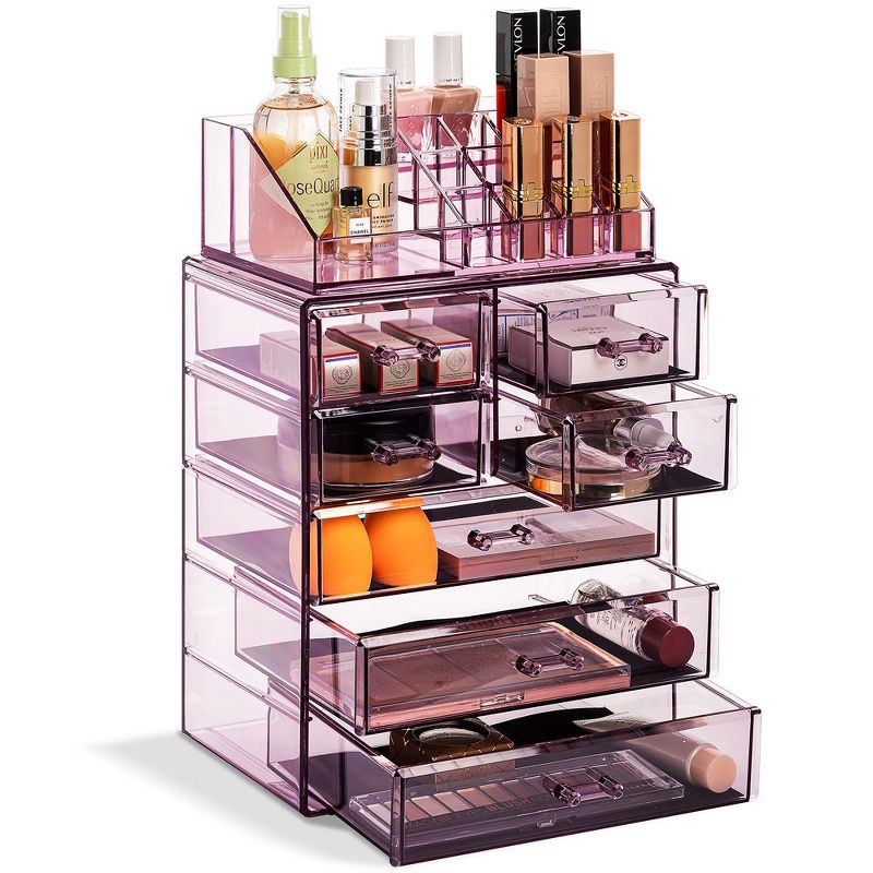 Sorbus Clear Cosmetic Makeup Organizer Case & Display - Spacious Design - Great for Dresser, Bathroom, Vanity & Countertop, 1 of 13