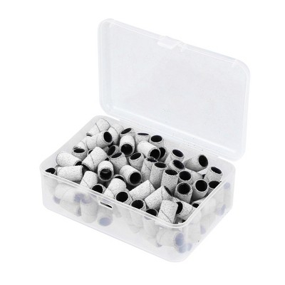 Unique Bargains 150 Grit Nail Drill Bits Sanding Bands Gel File Polish Remover For Electric Nail Tools 100 Pcs