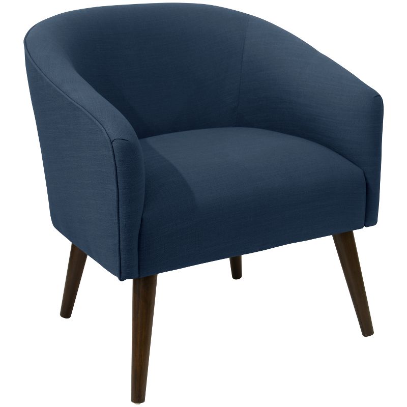 Skyline Furniture Natalee Chair Navy Linen with Espresso Legs, 3 of 11