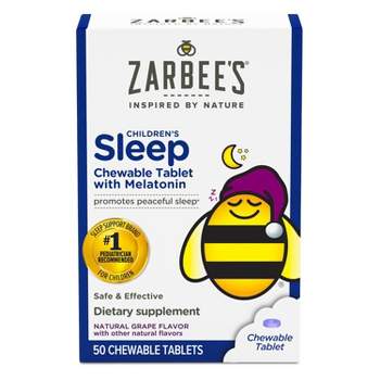 Zarbee's Kid's Sleep with Melatonin Chewables - Natural Grape - 50ct