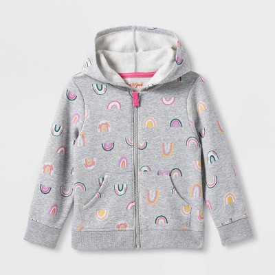 Toddler Girls' Printed Fleece Zip-Up Hoodie - Cat & Jack™
