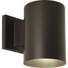 Progress Lighting, Cylinder Collection, 1-Light Wall Light, Black Finish, Aluminum Material, Shade Included - 2 of 3