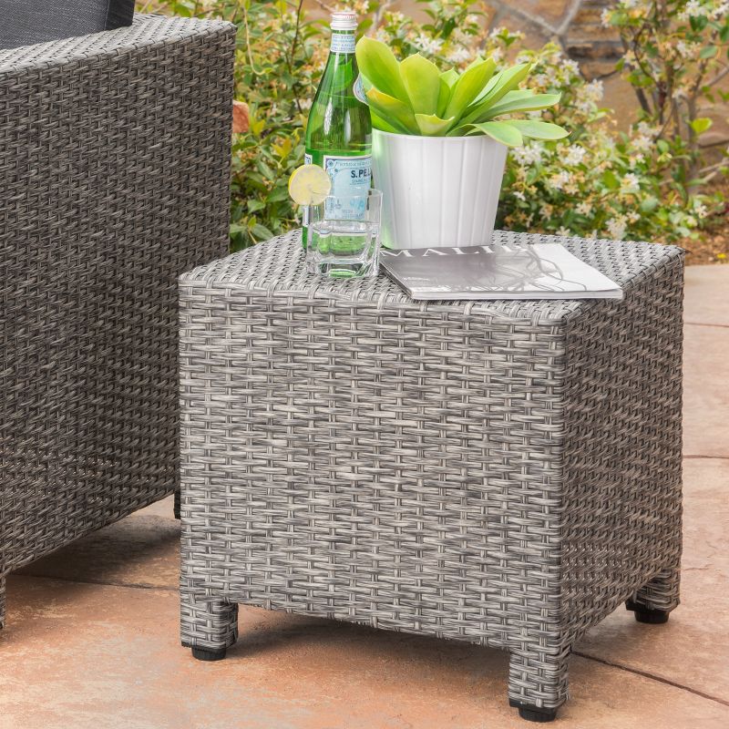 Puerta Wicker Side Table - Christopher Knight Home, 3 of 6