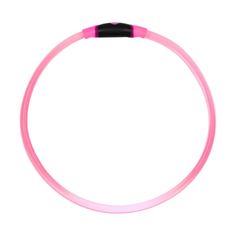 Nite Ize Howl LED Safety Necklace Adjustable Dog Collar - Pink, 6 of 9