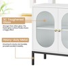 Rattan Storage Cabinet, Sideboard Buffet Cabinet, Wood Console Cabinet with Storage Shelf, Sideboard Cabinet for Hallway, Entryway, Living Room - 2 of 4