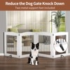 ROOMTEC Free Standing Dog Gate,4 Panel 32" Height Foldable Dog Fences Indoor, Pet Gate for Stairs,Doorways - 2 of 4