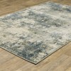 Bryant Distressed Abstract Indoor Area Rug Beige/Teal - Captiv8e Designs - 3 of 4