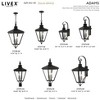 Livex Lighting Adams 3 - Light Post Light in  Black/Brushed Nickel - 3 of 4