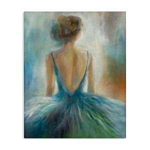 Stupell Industries Ballet Girl Figure Painting Canvas Art, 16" x 20" - 1 of 4