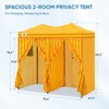 EAGLE PEAK Outdoor Changing Room 8x4, 2 Room Pop Up Portable Changing Room, Sun Shelter, Portable Dressing Room - 3 of 4