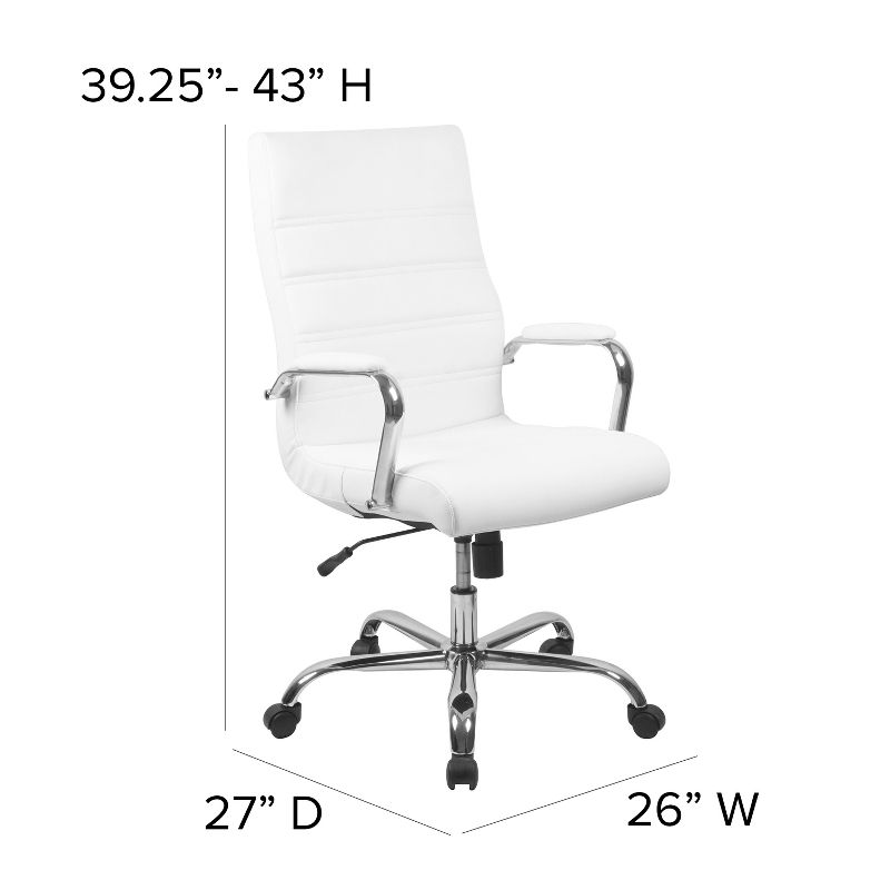 Flash Furniture High Back Executive Swivel Office Chair with Metal Frame and Arms, 5 of 14