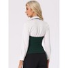 Allegra K Women's Halter Neck Vintage Sleeveless Button Down Waistcoat Vest - 4 of 4