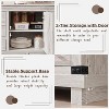 SinCiDo Farmhouse 8 Drawer Bedroom Dresser w/Adjustable Shelf, Thick Plank Design, Wood Closet Dresser for Bedroom, Living Room - 4 of 4