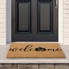 Northlight Natural Coir Pumpkin "Welcome" Halloween Doormat 18" x 30" - 2 of 4