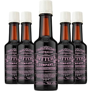Australian Bitters Company Grapefruit Bitters 5 Pack: Elevate Your Cocktails with 4oz Bottles Perfect for Classic Mixed Drinks - 1 of 2