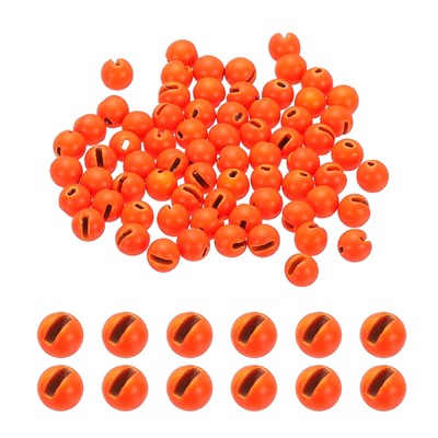 Unique Bargains Fly Tying Slotted Tungsten Round Beads for Variety Jig Hooks 70 Pcs
