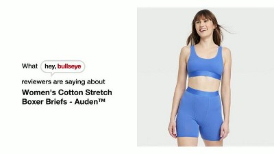 Women's Cotton Stretch Boxer Briefs - Auden™ Gray S : Target