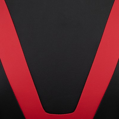 X30 Ergonomic Red Leather Gaming Chair with Reclining Back and Footrest