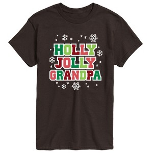 Men's - Instant Message - Holly Jolly Grandpa Short Sleeve Graphic T-Shirt - 1 of 4