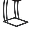 NicBex Modern Wood Texture Tray End Table with Black Metal Legs,Natural Side Table,Coffee Table for Bedroom,Living Room - 4 of 4
