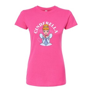 Women's - Disney - Blows A Kiss & Hearts Fitted Graphic T-Shirt - 1 of 3