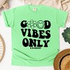 Simply Sage Market S.W.Smiley Good Vibes Only Smiley Face Garment Dyed Tee - 3 of 4