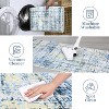 4'x6' Modern Abstract Area Rug, Machine Washable, Non-Slip, Low Pile, Foldable Distressed Rug for Living Room, Bedroom, Kitchen, Yellow - 4 of 4