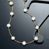 Ross-Simons 6-6.5mm Cultured Pearl Station Necklace in 18kt Gold Over Sterling - 3 of 4