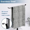 Ridstar Towel Rack-Shape Hand Holder Bathroom,Headband And Lightweight Bathroom Racks,Kitchen Black Holder,Stainless Steel - 2 of 4