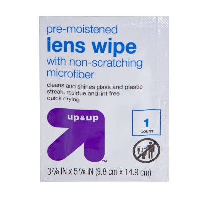Pre-Moistened Lens Wipes - 60ct - up &#38; up&#8482;