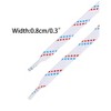 Elerevyo Polka Dots Shoe Laces Flat Shoelaces Double Color Twill Shoe Strings for Casual Sneakers 2 Pairs - 3 of 4