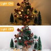 Christmas Garland Decoration with 20 LED Lights 6.3FT Pre-Lit Artificial Christmas Garland,Battery Powered with Red Berries Lighted Christmas Garland - 4 of 4