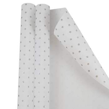Jam Paper Industrial Size Bulk Wrapping Paper Rolls, Matte White, 1/4 Ream (416 Sq. ft), Sold Individually (165J92424208)